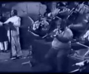 . Ustad Sultan Khan ( extreme right ) accompanying the legend Muhammad Rafi in concert ( 1972 ). Conductor- Naushad Ali.