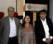 with eminent Mr Ayub Aulia and Honoured Sangeeta Kohli Gupta, daughter of Mr Madan Mohan