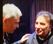 With school friend Prof Al Noor Bhimani of LSE  after concert at Nehru centre