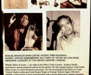 Kaleem's recital at Nehru centre in memory of Ustad Sultan Khan.
