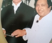 Ustad Sultsn Khan at a concern recital for Prince Charles ( 1997 )
